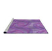 Sideview of Machine Washable Transitional Purple Rug, wshpat829pur