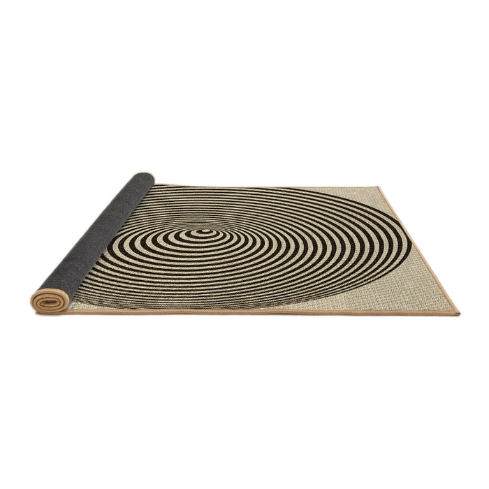 Thickness of Patterned Milk Chocolate Brown Rug, pat830brn