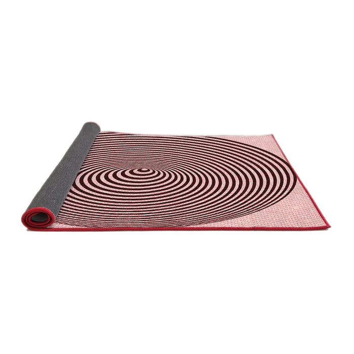 Thickness of Patterned Pink Rug, pat830rd
