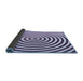 Thickness of Patterned Purple Rug, pat831blu