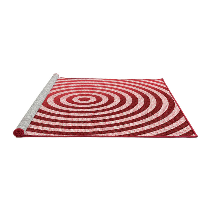 Sideview of Machine Washable Transitional Pink Rug, wshpat831rd
