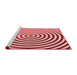 Sideview of Machine Washable Transitional Pink Rug, wshpat831rd