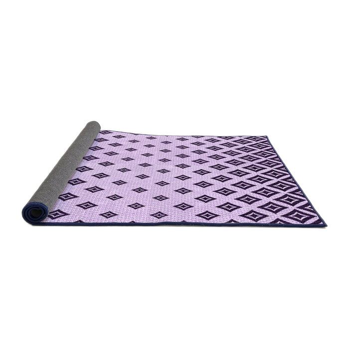 Thickness of Patterned Purple Rug, pat833pur