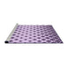 Sideview of Machine Washable Transitional Purple Rug, wshpat833pur