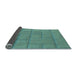 Thickness of Patterned Dark Mint Green Rug, pat834lblu