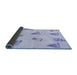 Thickness of Patterned Blue Rug, pat835blu