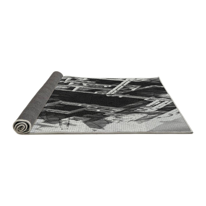 Thickness of Patterned Cloud Gray Rug, pat836gry