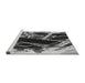 Sideview of Machine Washable Transitional Cloud Gray Rug, wshpat836gry