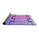 Thickness of Patterned Bright Lilac Purple Rug, pat837pur