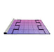 Sideview of Machine Washable Transitional Bright Lilac Purple Rug, wshpat837pur