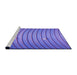 Sideview of Machine Washable Transitional Purple Mimosa Purple Rug, wshpat838pur