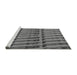 Sideview of Machine Washable Transitional Gray Rug, wshpat839gry