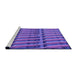 Sideview of Machine Washable Transitional Purple Mimosa Purple Rug, wshpat839pur