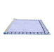 Sideview of Machine Washable Transitional Lavender Blue Rug, wshpat84blu