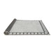 Thickness of Patterned Platinum Gray Rug, pat84gry