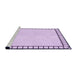 Sideview of Machine Washable Transitional Lilac Purple Rug, wshpat84pur