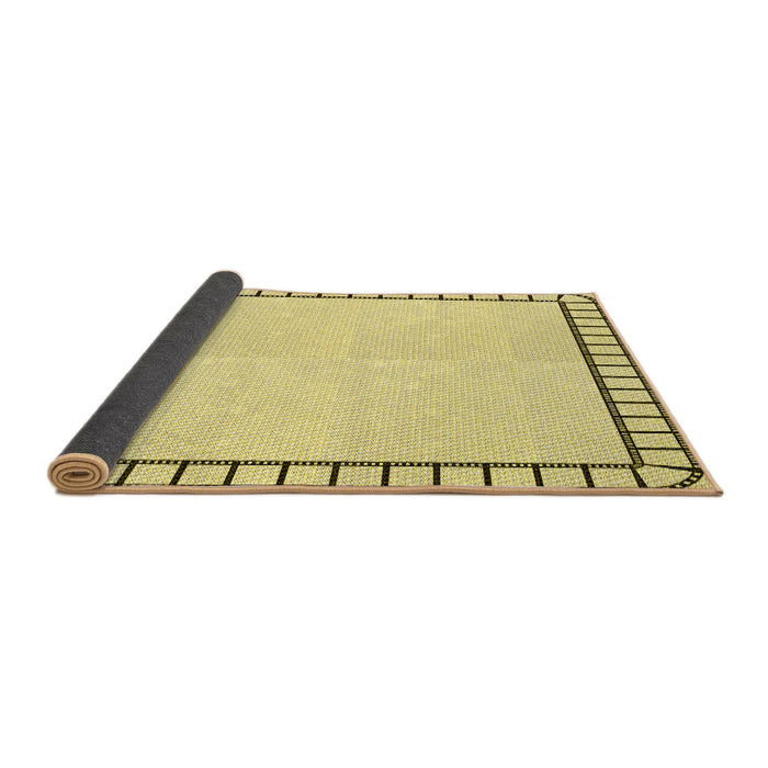 Thickness of Patterned Sun Yellow Rug, pat84yw