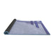Thickness of Patterned Lavender Blue Rug, pat841blu