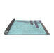 Thickness of Patterned Koi Blue Rug, pat841lblu