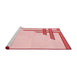 Sideview of Machine Washable Transitional Light Rose Pink Rug, wshpat841rd