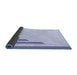 Thickness of Patterned Lavender Blue Rug, pat842blu