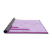 Thickness of Patterned Purple Rug, pat842pur
