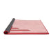 Thickness of Patterned Light Rose Pink Rug, pat842rd