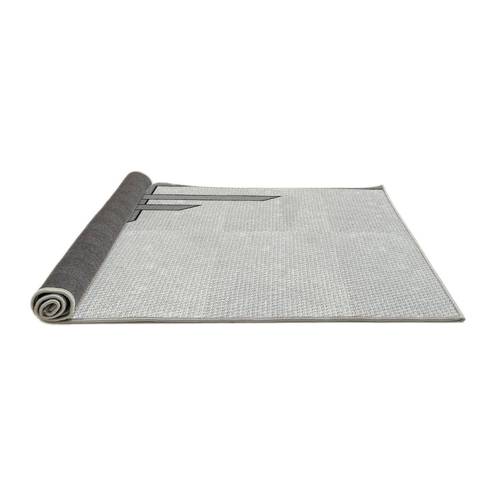 Thickness of Patterned Platinum Gray Rug, pat843gry