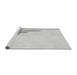 Sideview of Machine Washable Transitional Platinum Gray Rug, wshpat843gry