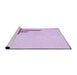 Sideview of Machine Washable Transitional Purple Rug, wshpat843pur