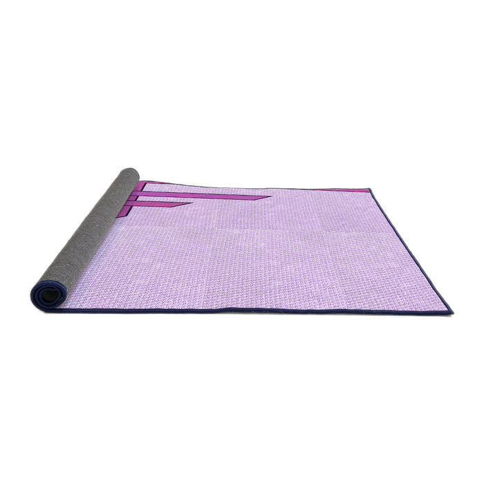 Thickness of Patterned Purple Rug, pat843pur