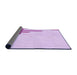 Thickness of Patterned Purple Rug, pat843pur