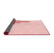 Thickness of Patterned Light Rose Pink Rug, pat843rd