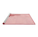 Sideview of Machine Washable Transitional Light Rose Pink Rug, wshpat843rd