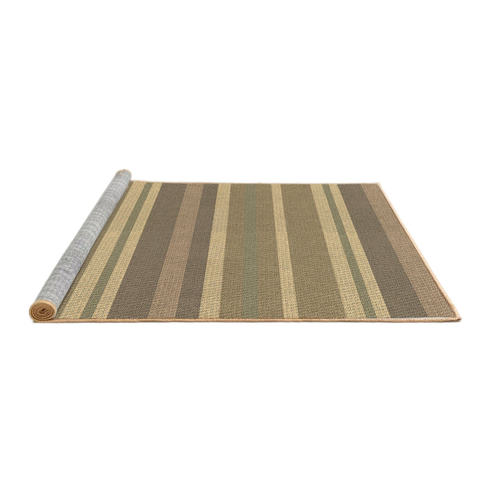Sideview of Machine Washable Transitional Brown Sand Brown Rug, wshpat845brn
