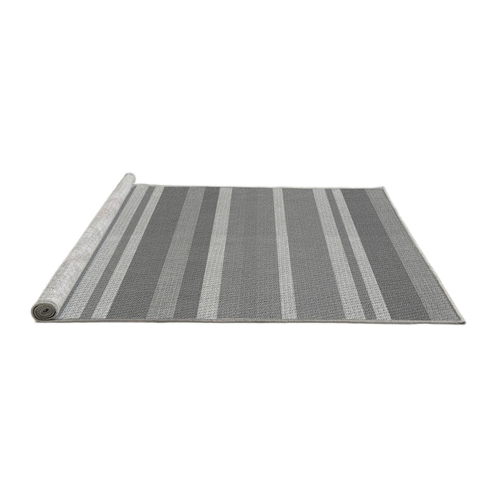 Sideview of Machine Washable Transitional Cloud Gray Rug, wshpat845gry