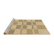 Sideview of Machine Washable Transitional Bronze Brown Rug, wshpat846brn