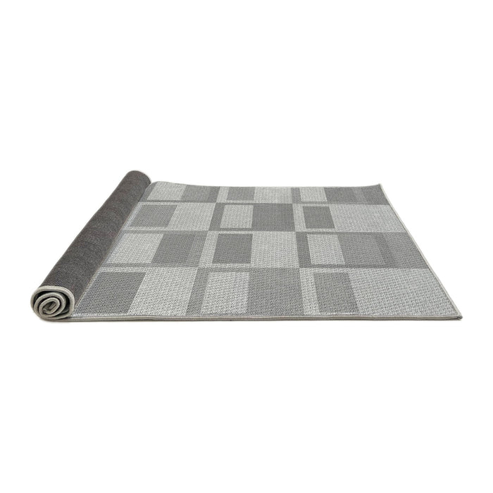 Thickness of Patterned Platinum Silver Gray Rug, pat846gry