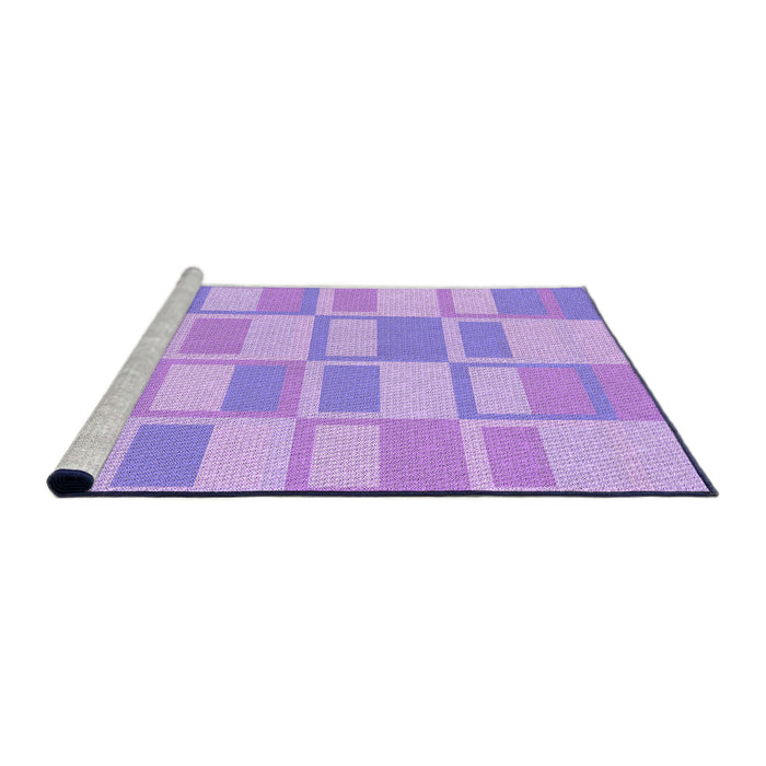 Sideview of Machine Washable Transitional Purple Rug, wshpat846pur