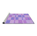 Sideview of Machine Washable Transitional Purple Rug, wshpat846pur