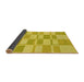 Thickness of Patterned Golden Yellow Rug, pat846yw