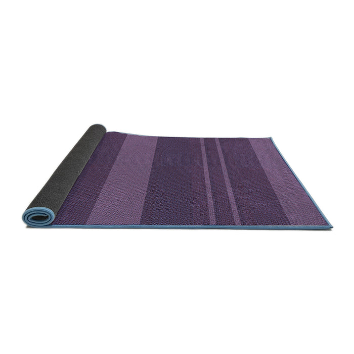 Thickness of Patterned Purple Rug, pat847blu