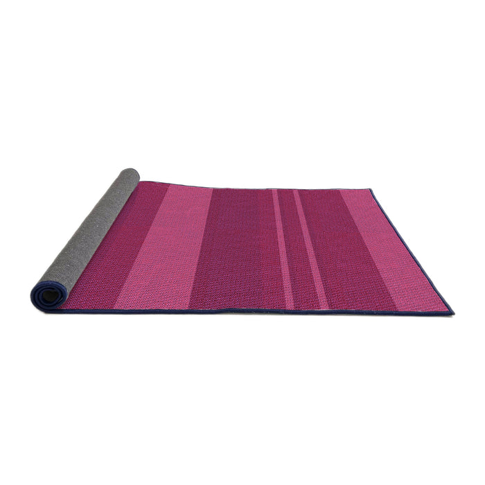 Thickness of Patterned Deep Pink Rug, pat847pur