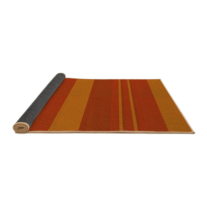 Thickness of Patterned Orange Red Orange Rug, pat847yw