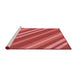 Sideview of Machine Washable Transitional Red Rug, wshpat848rd