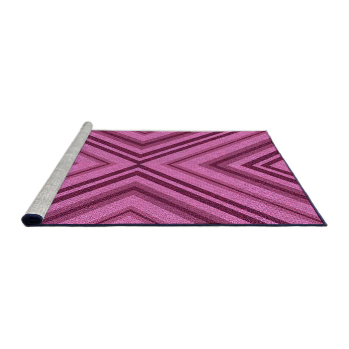 Sideview of Machine Washable Transitional Crimson Purple Rug, wshpat849pur