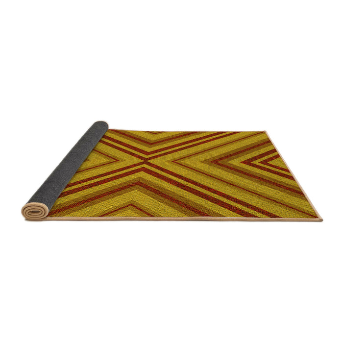 Thickness of Patterned Mahogany Brown Rug, pat849yw