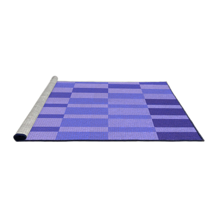 Sideview of Machine Washable Transitional Purple Mimosa Purple Rug, wshpat850pur