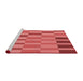 Sideview of Machine Washable Transitional Red Rug, wshpat850rd