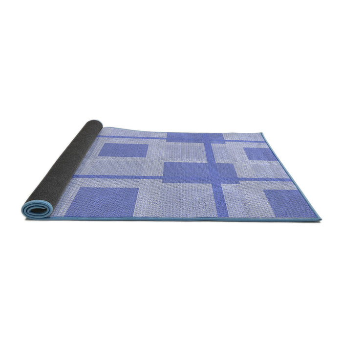 Thickness of Patterned Sky Blue Rug, pat851blu